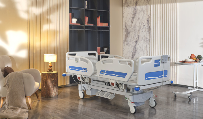 INTENSIVE CARE PATIENT BED WITH COLUMN MOTOR (FIVE MOTORS)
