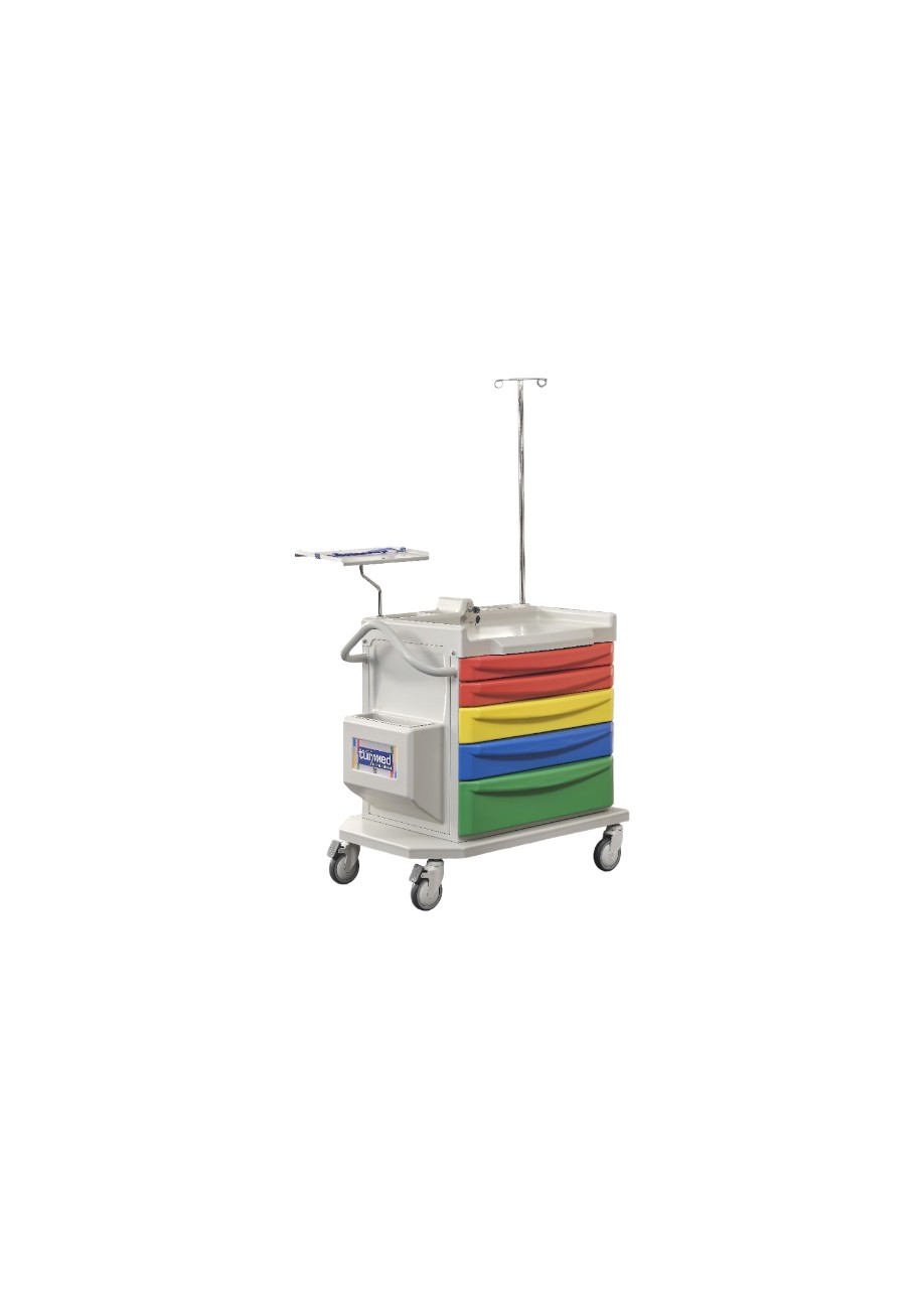 EMERGENCY AND MEDICINE TROLLEY