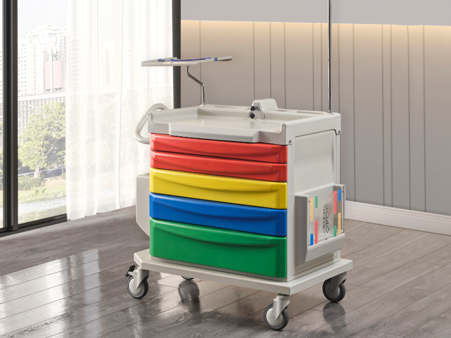 EMERGENCY AND MEDICINE TROLLEY